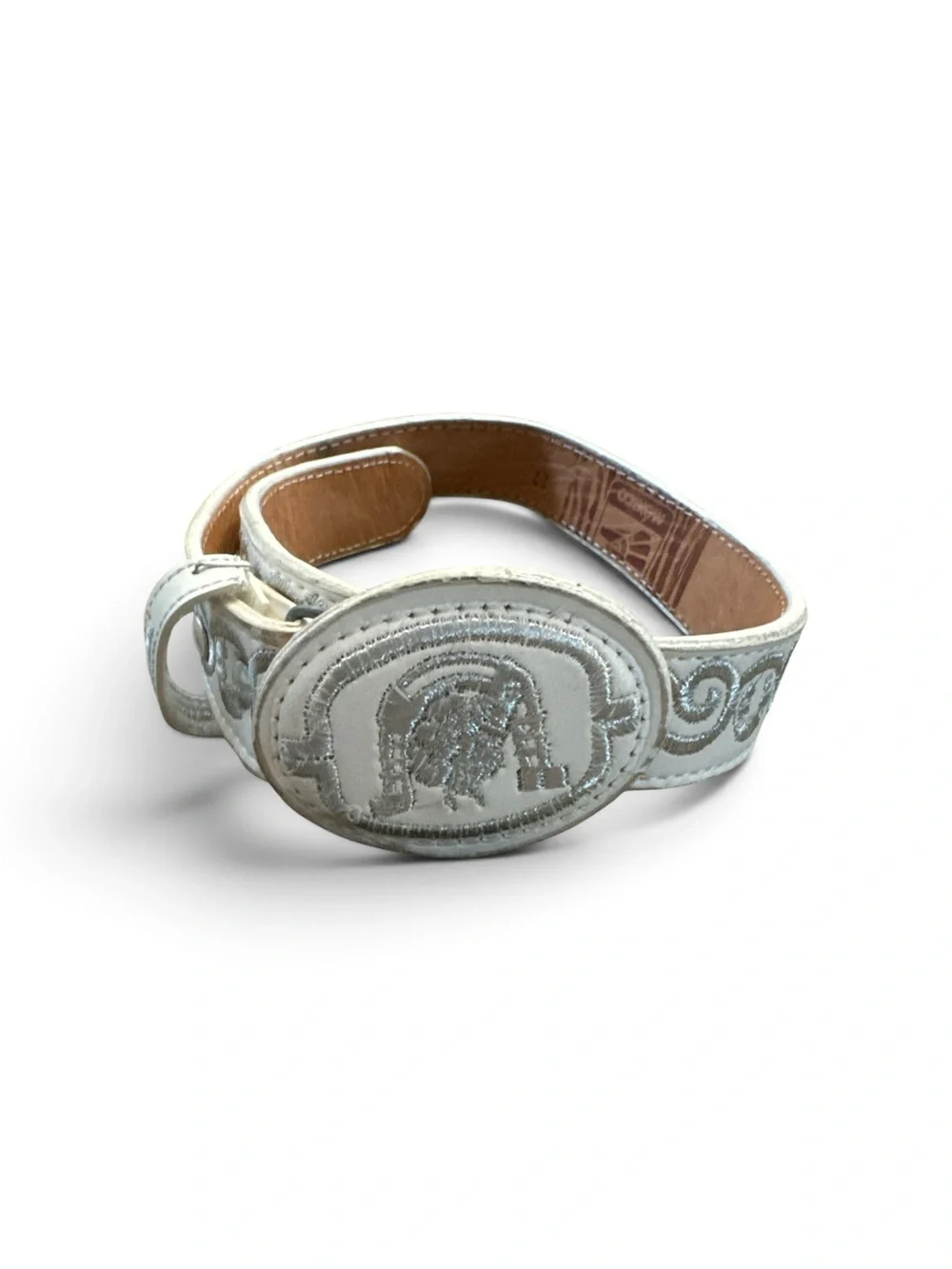 Kids Leather Mexican Cowboy Western Belt Embroidered Ranch Rodeo Style